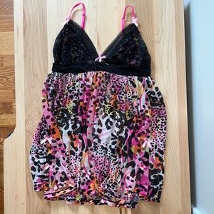 Cheetah Babydoll Lingerie- SM